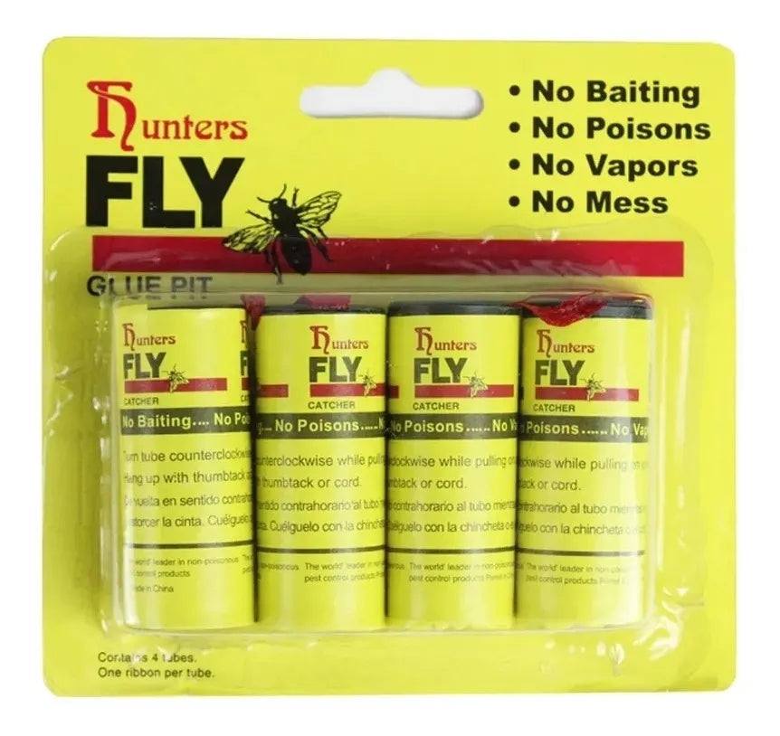 4 Papel Atrapa Mata Moscas Mosquitos