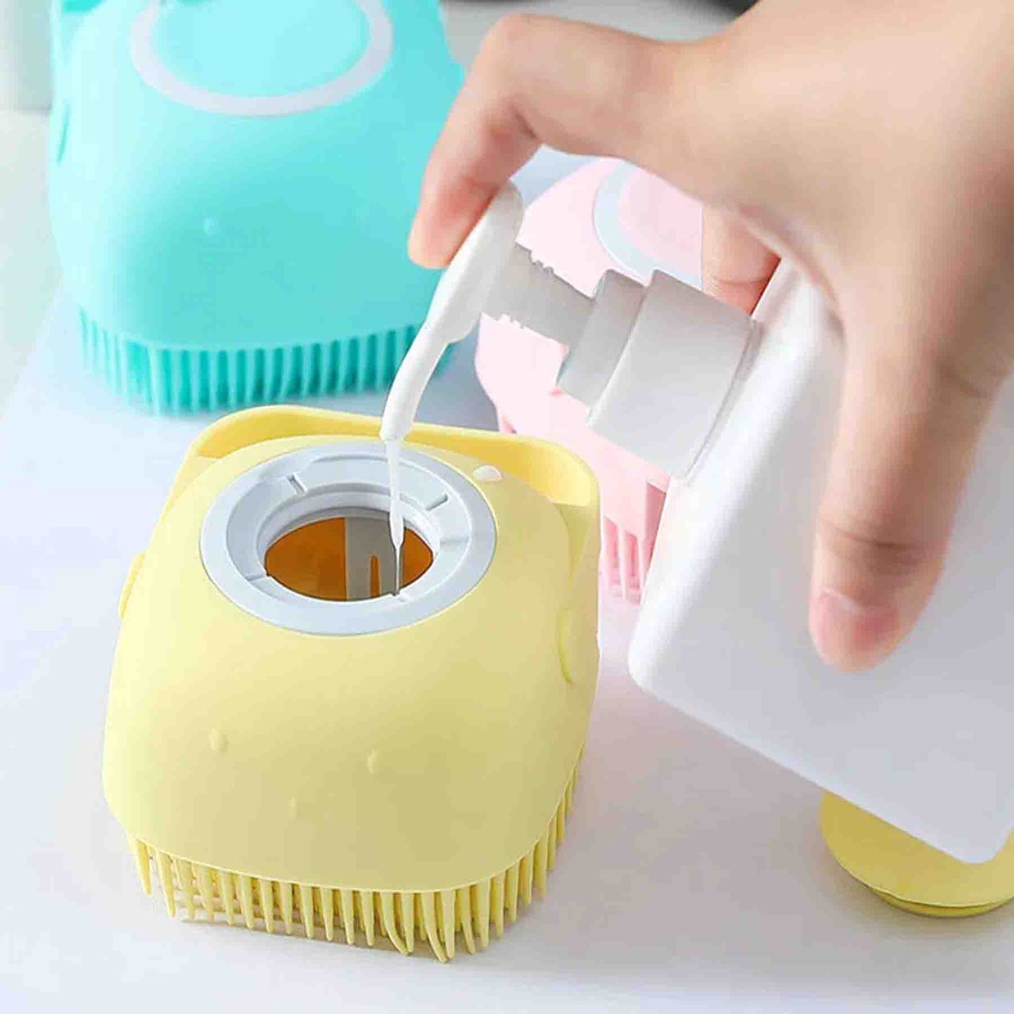 Cepillo Esponja Ducha De Silicona