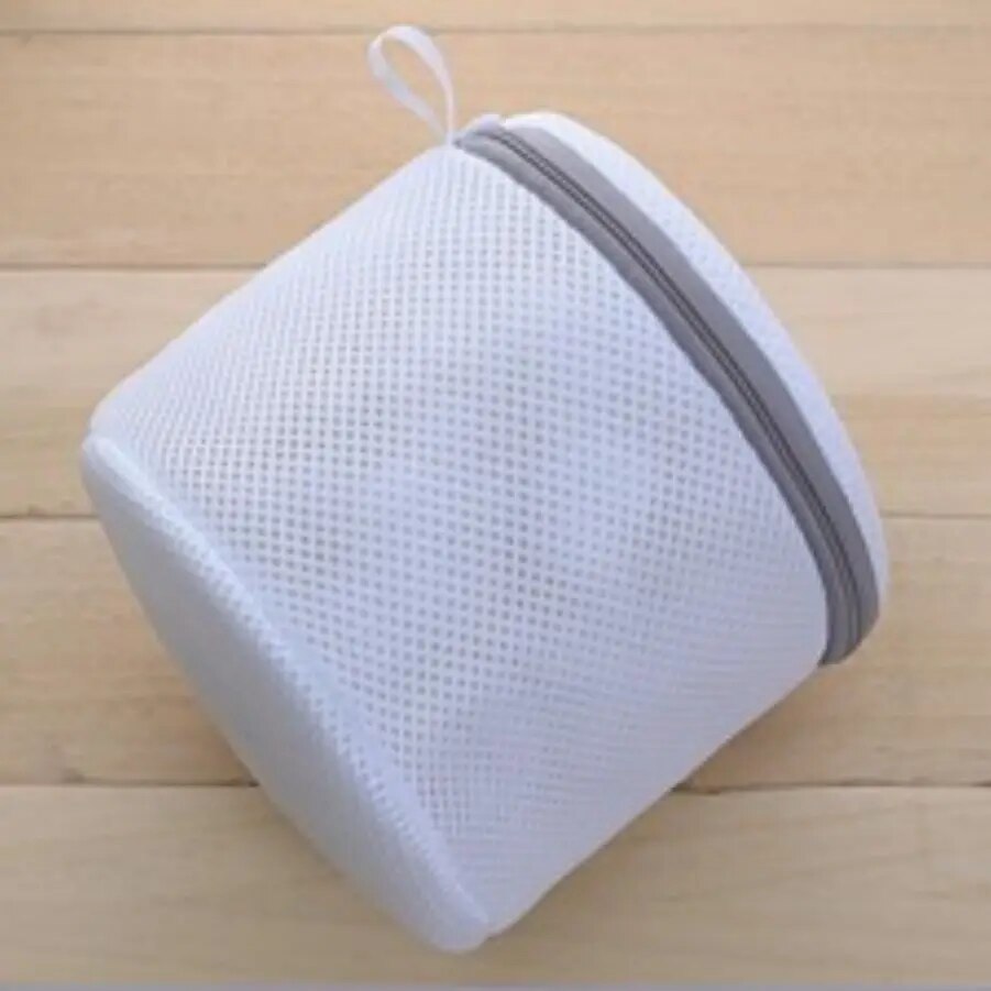 Set De 4 Malla Bolsa Para Lavar Blanco