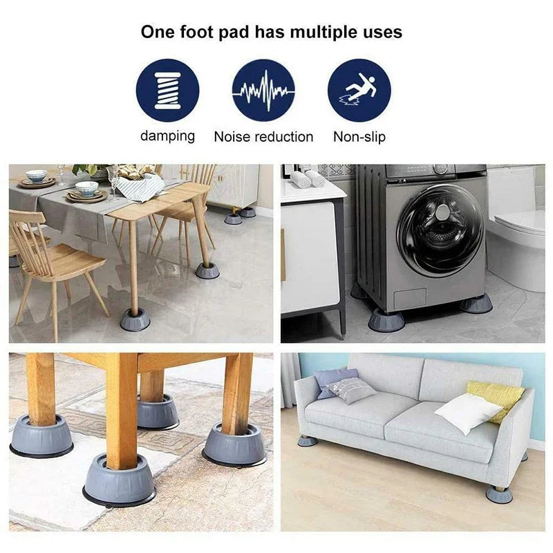 Soporte Antideslizante Lavadora 4Pcs