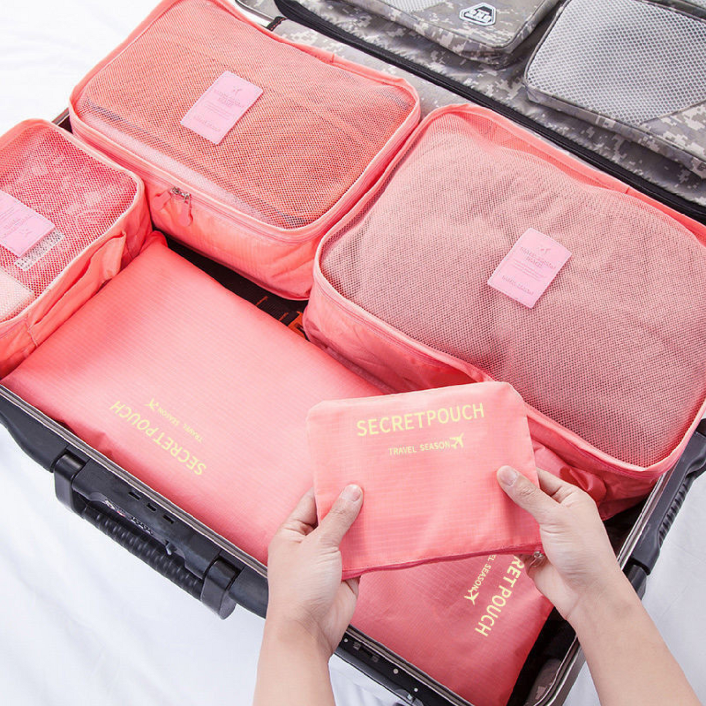 Set de 6 Bolsas de Viaje Organizadoras