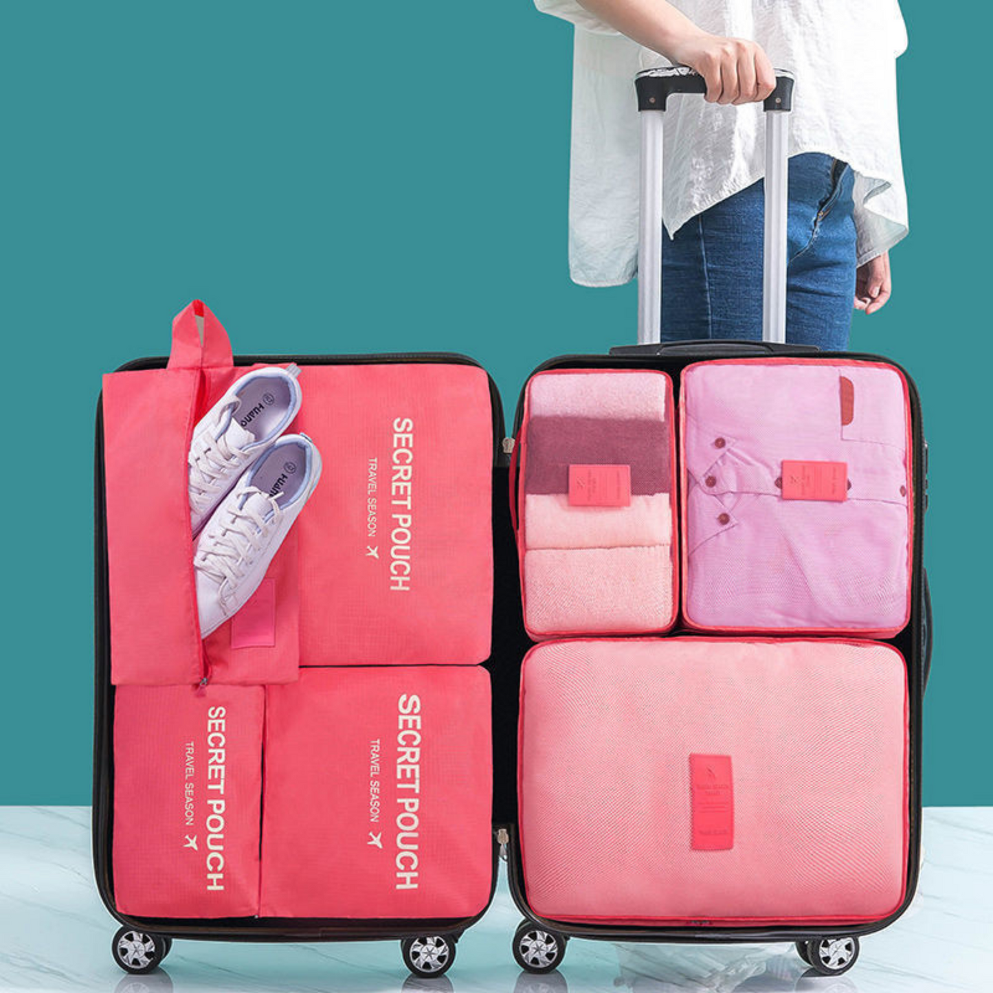 Set de 6 Bolsas de Viaje Organizadoras